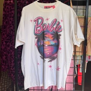 Barbie x Forever 21 Barbie Island Airbrush Oversized tee